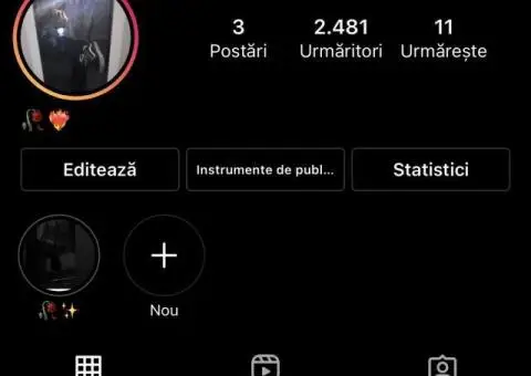 Vând cont de Instagram 2480 urmăritori